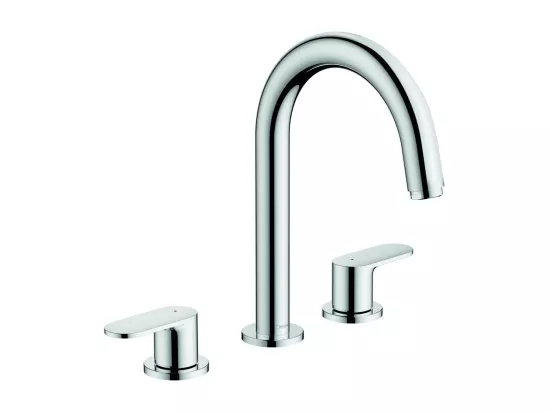 Mélangeur robinet HANSGROHE Vernis Blend 3 trous Chromé avec tirette et vidage synthétique