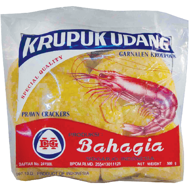 Bahagia Krupuk Udang (ongebakken) 500g
