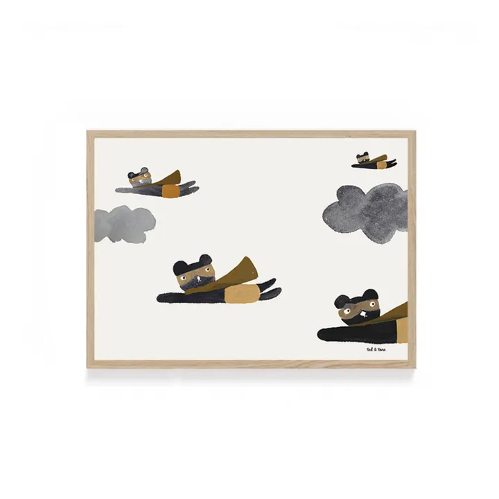 Ted & Tone Affiche Superheroes