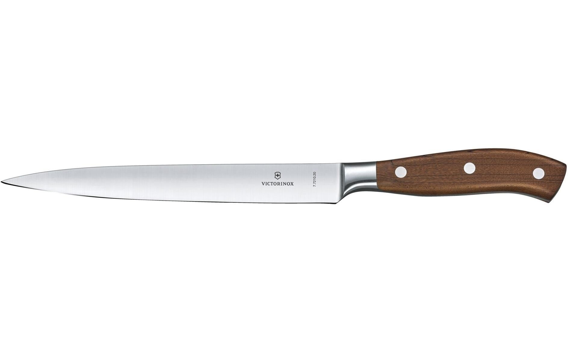 Filetiermesser Grand Maître Wood 20 cm, Silber<br>Filiermesser mit flexibler Klinge