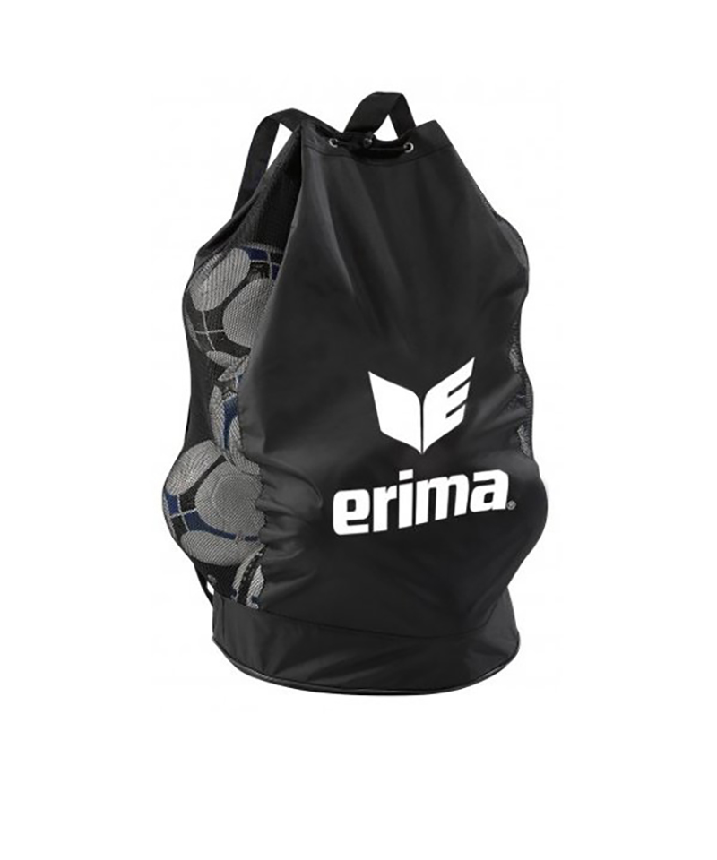 Erima Ballsack für 18 Bälle Schwarz Weiss