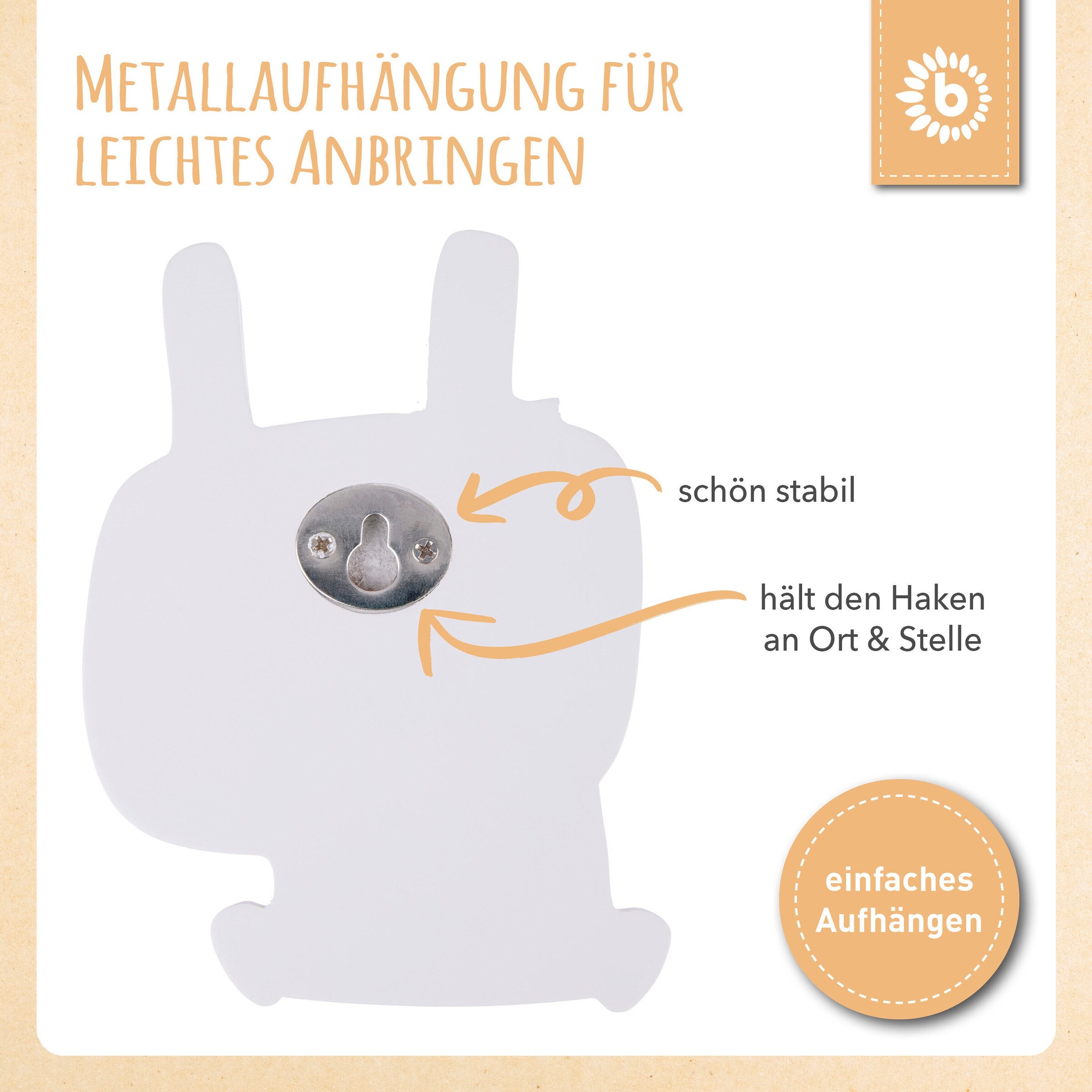 Bieco Kindergarderobe Hase Blau