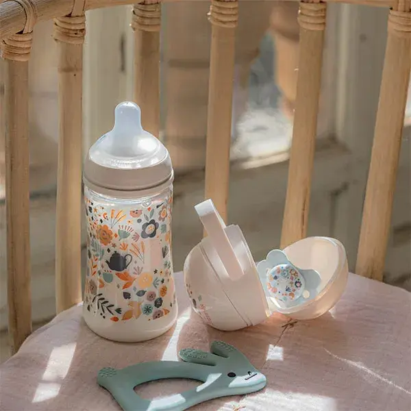 Suavinex, Wonderland, Biberon Tétine SXPro M - Wonderland Beige - 270ml