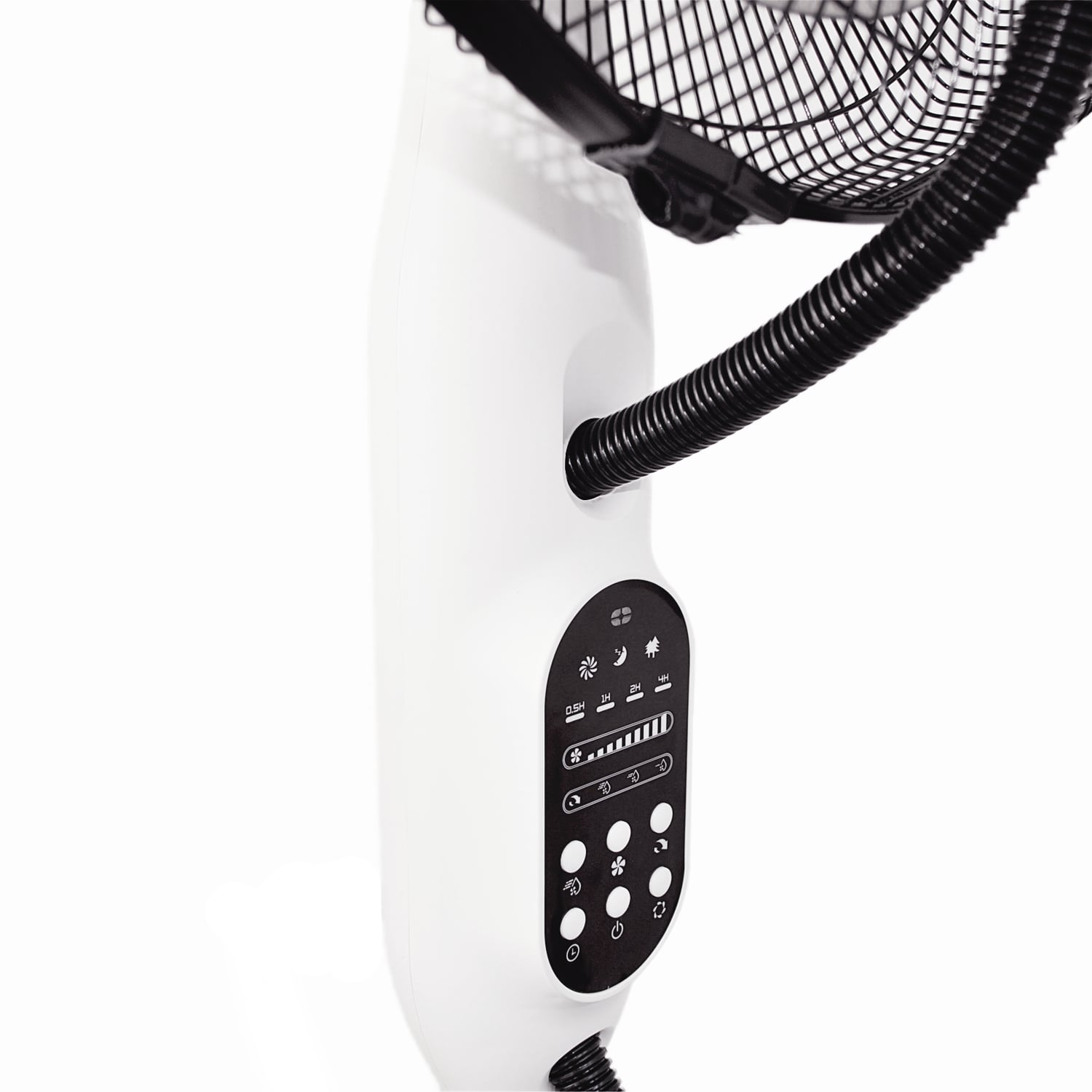 TroniTechnik® Standventilator mit Wasser, Ventilator mit Wasserkühlung Sprühnebel Raumbefeuchter 75W