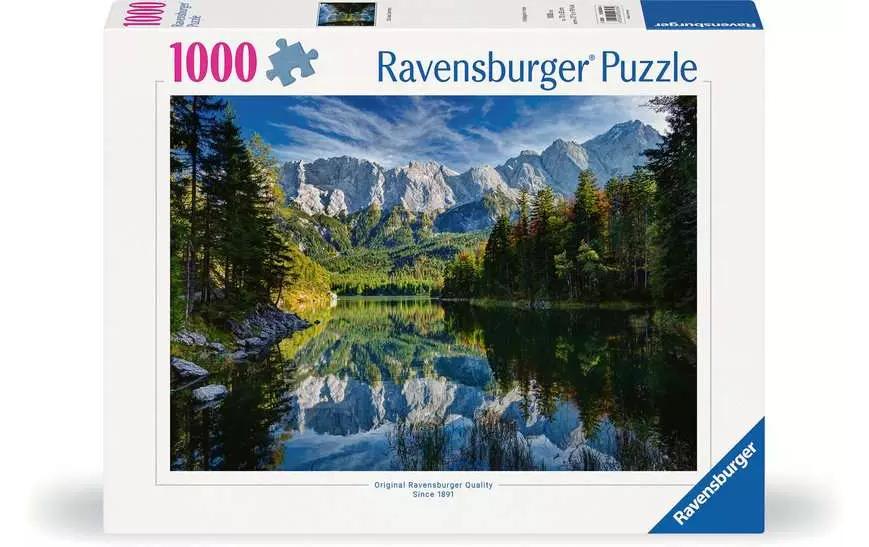 Puzzle Eibsee mit WettersteingebirgeKlassisches Puzzle