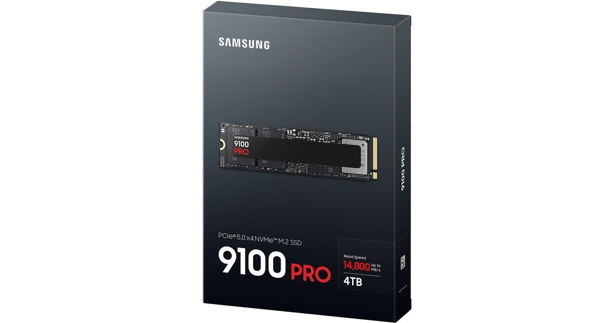 SAMSUNG9100 PRO 4 TB SSD  (MZ-VAP4T0BW, PCIe Gen 5.0 x4, NVMe 2.0)