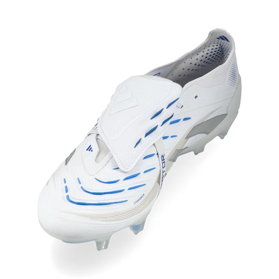adidas Predator Elite Fold-over Tongue FG Polar Victory - Blanc/Argenté/Bleu