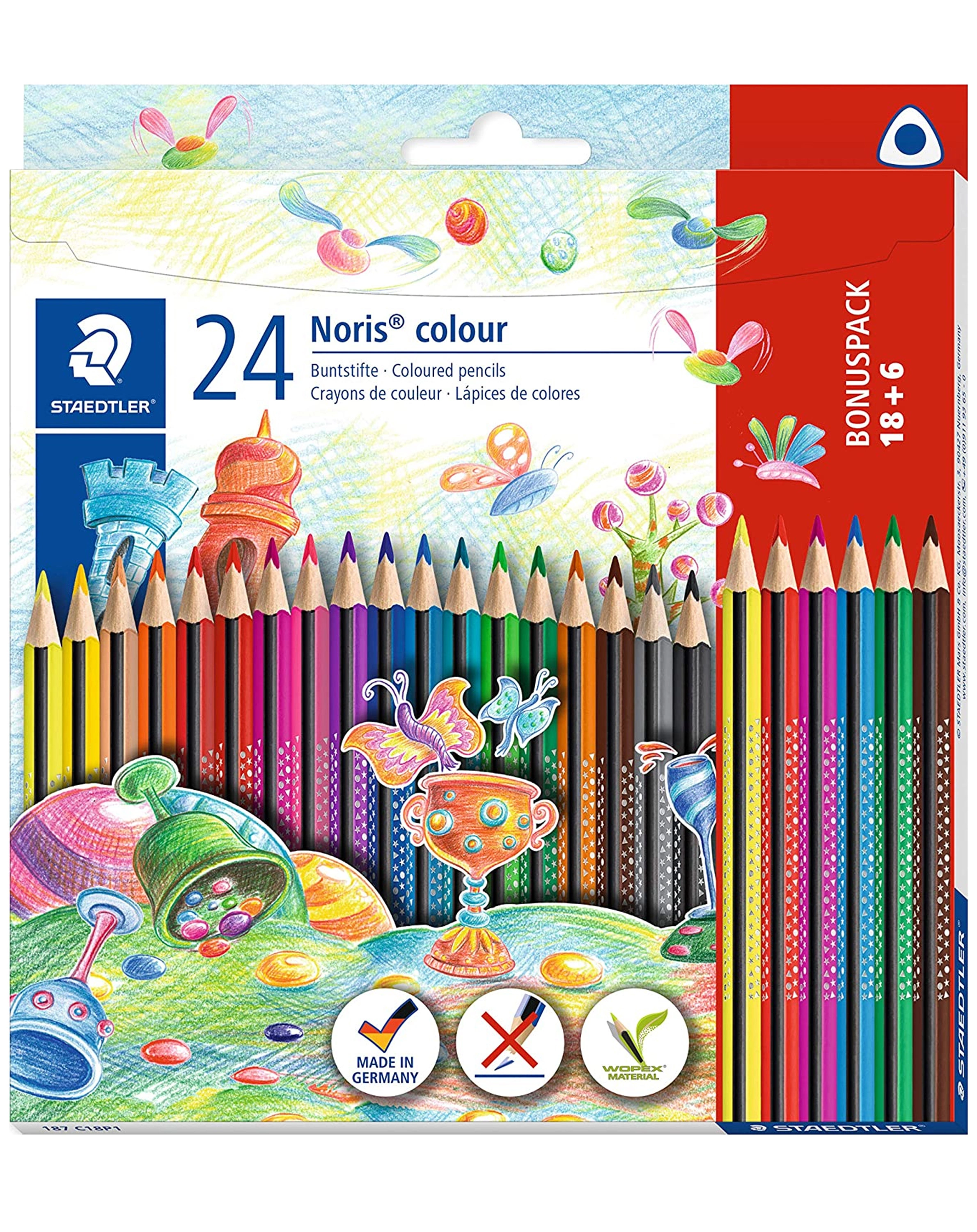 187 C18P1 Farbstift Noris® colour DREIKANT 24-teilig