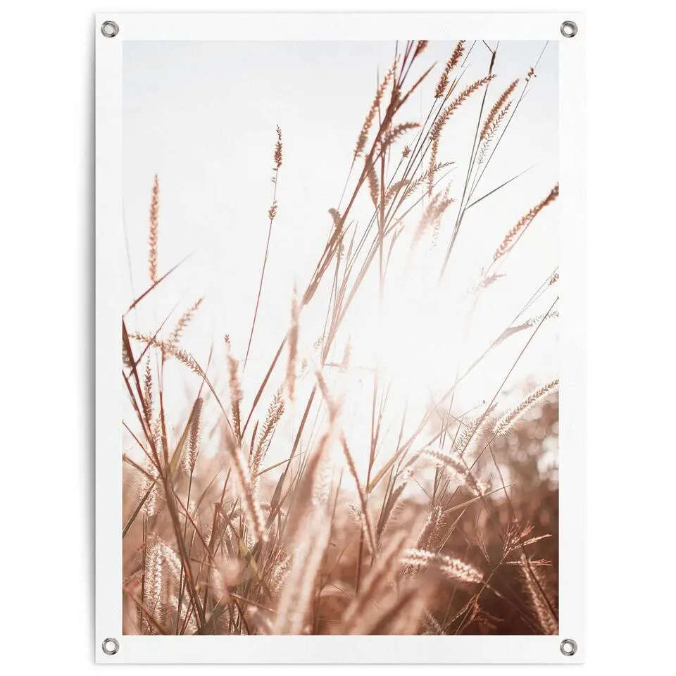 Tuinposter Zomer - 80x60cm - Beige