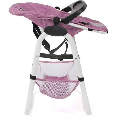 Bayer Chic 2000 Puppen-Hochstuhl, Jeans pink