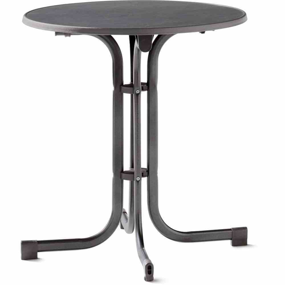 Boulevard Klapptisch - eisengrau - wetterfest - Ø 70 cm
