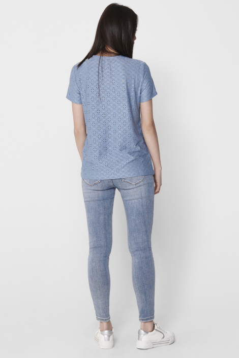 Jacqueline de Yong blauwe dames t-shirt