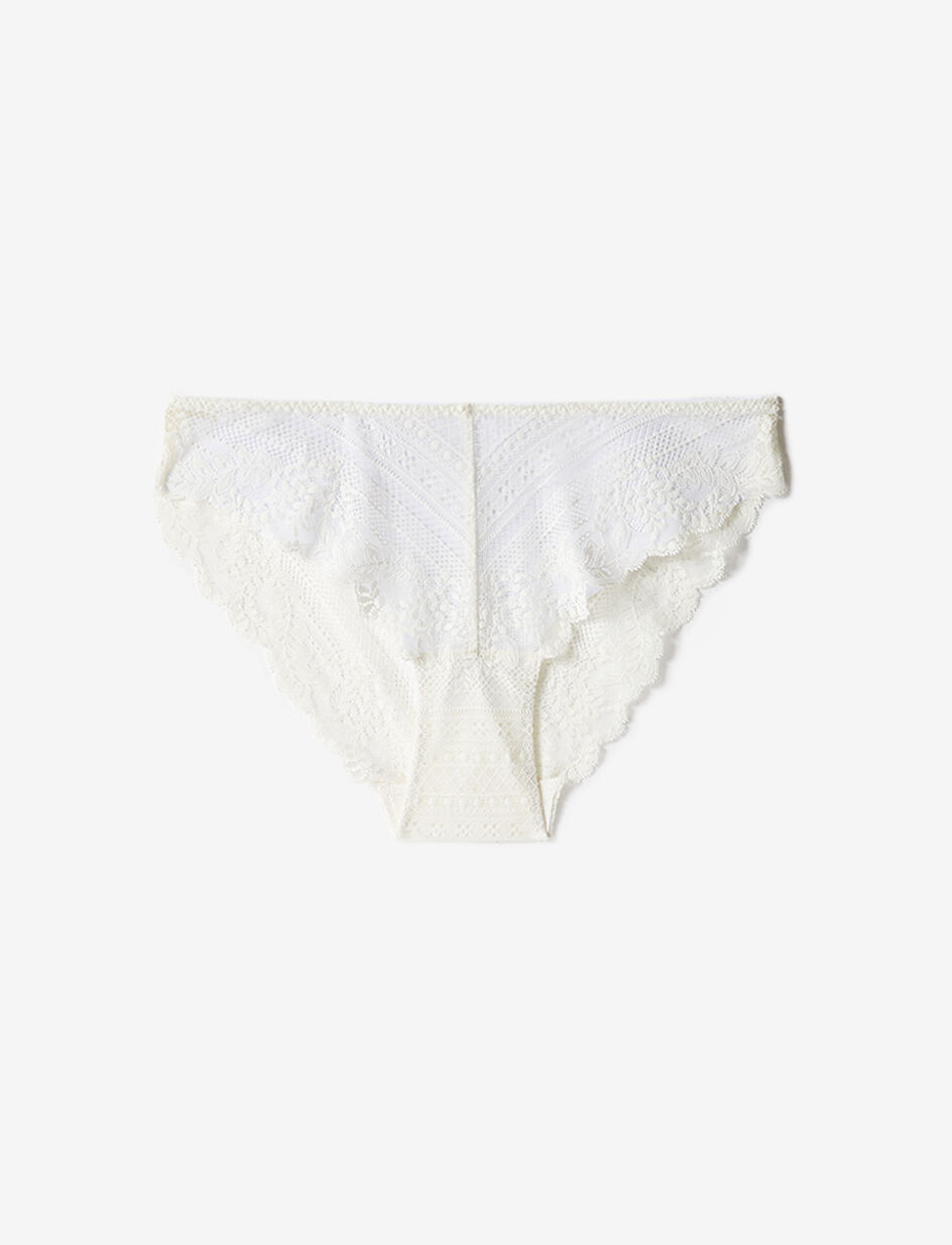 Culotte taille basse - ivoire