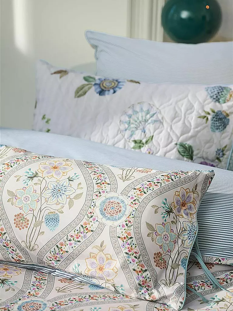 PIP STUDIO Perkal Bettwäsche ORNAMENTO RAMO 70x90cm/140x200cm White weiss