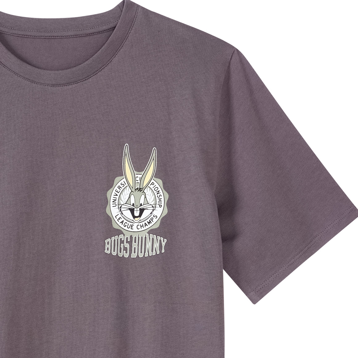 Yigga Looney Tunes T-Shirt mit Rücken-Print dunkelgrau