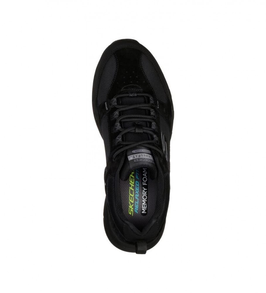 Tênis Skechers Oak Canyon em camurça preta