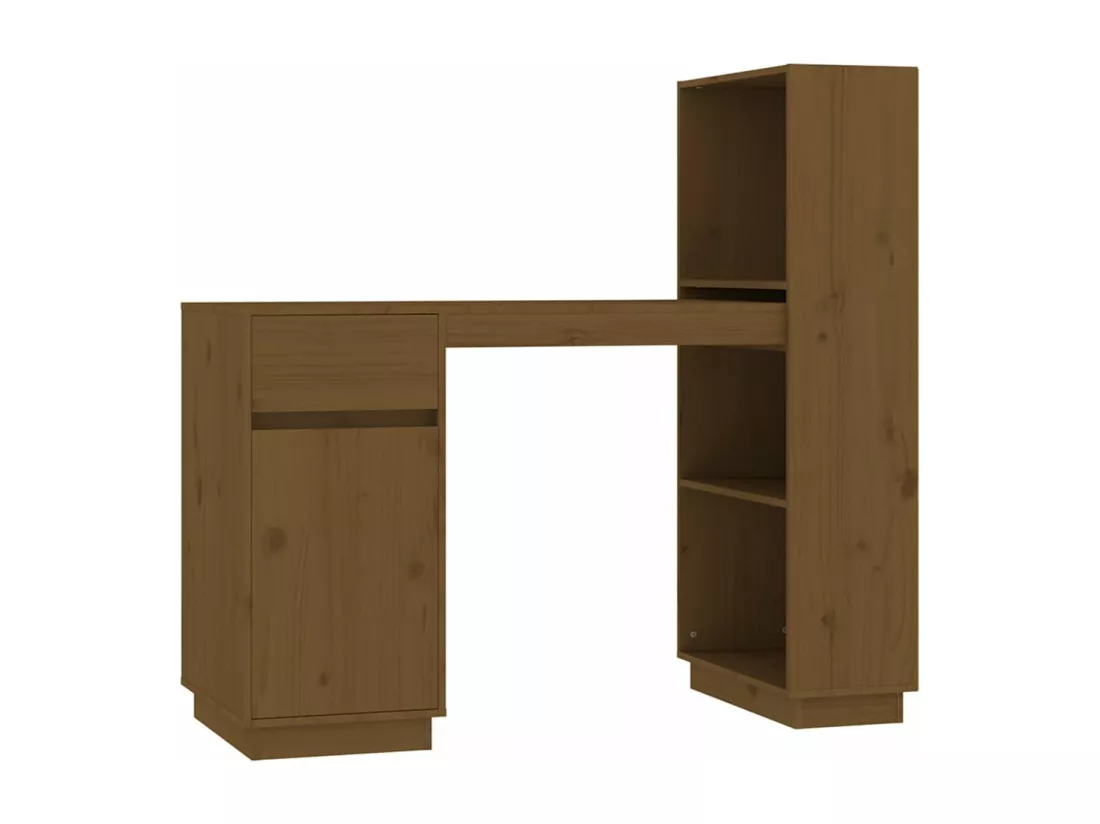 Bureau Marron miel 110x53x117 cm Bois massif de pin