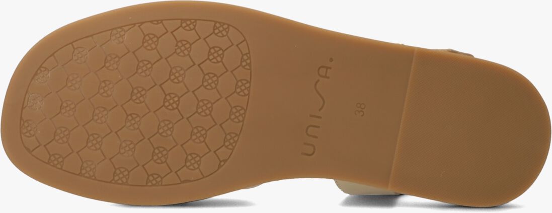 gouden unisa platte sandalen cambel