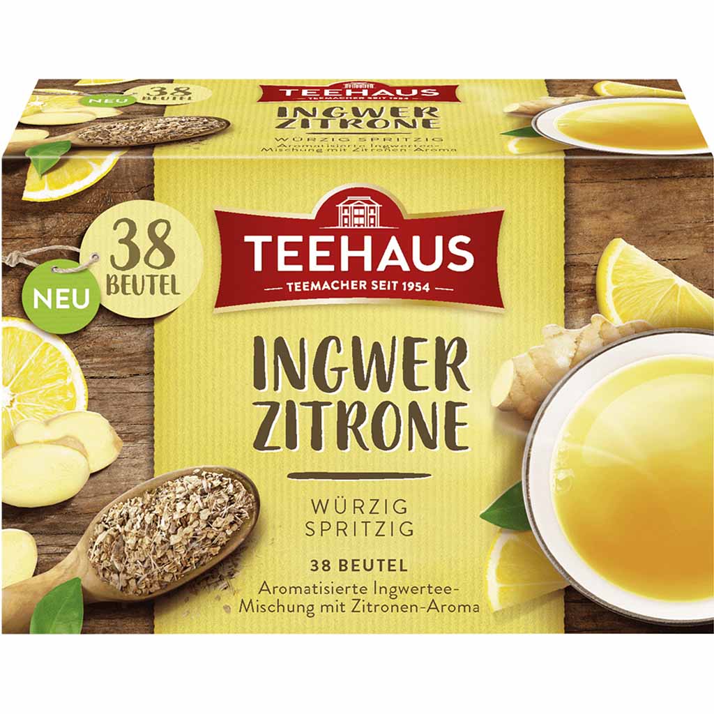 Teehaus Teemischung Ingwer Zitrone 38x1,5g=57g MHD:30.10.27