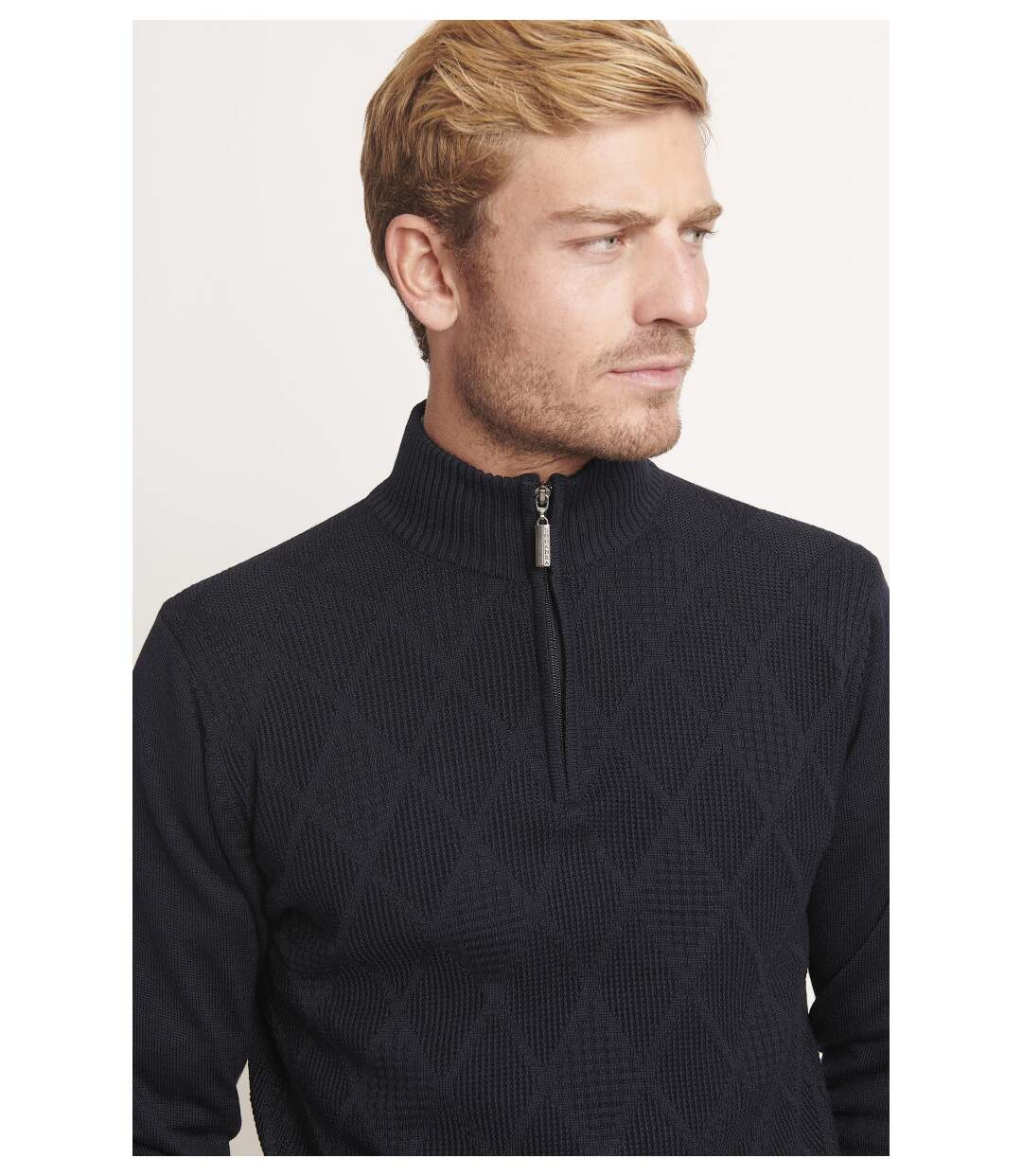 Pull cheminée uni