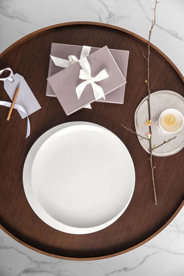 Villeroy & Boch Servierplatte NEW MOON Ø 36,8 cm weiß