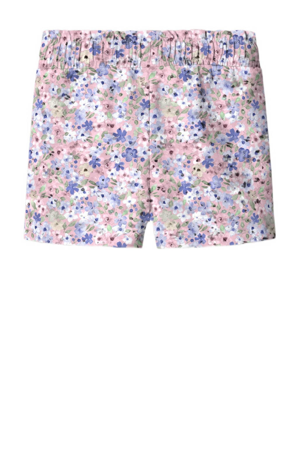 NAME IT gebloemde casual short NMFHISSE roze/multicolor