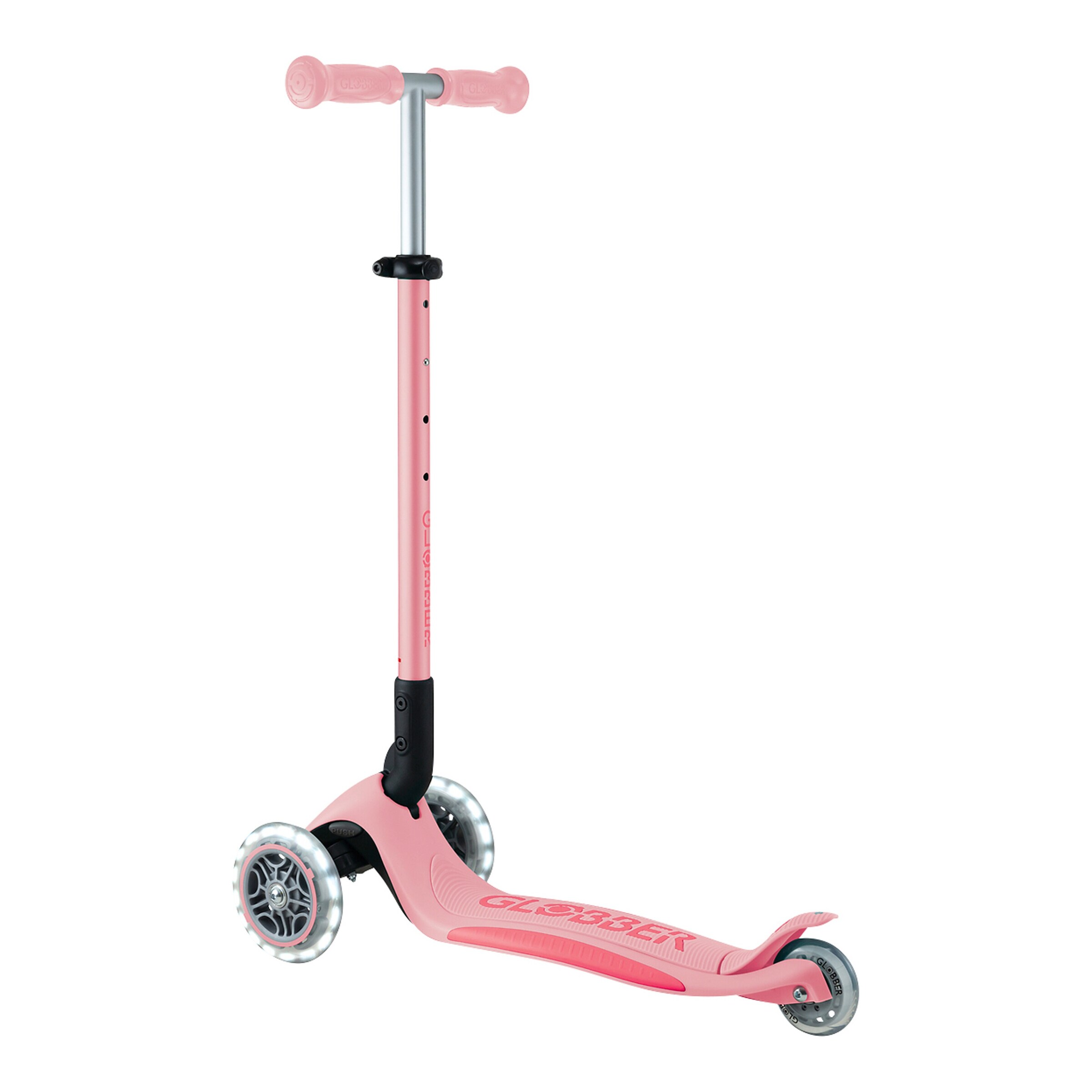 Globber Scooter PRIMO Foldable Plus Lights rosa