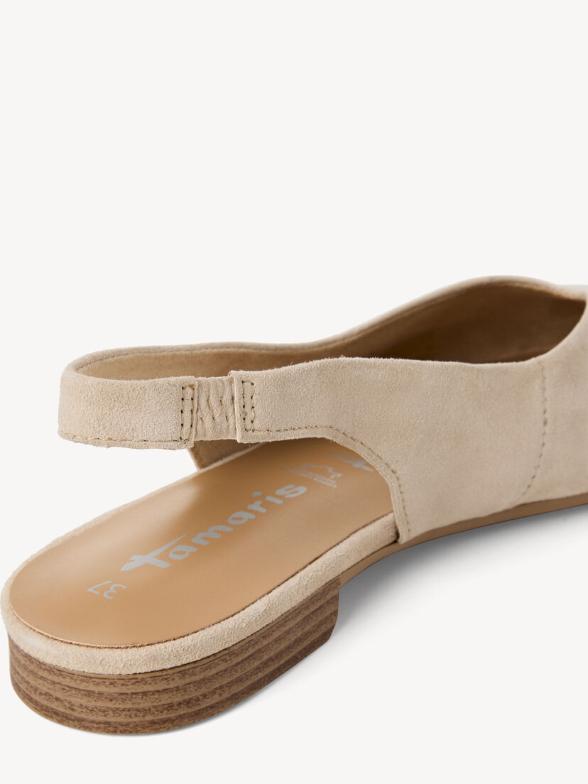 Leren Slingpumps - beige