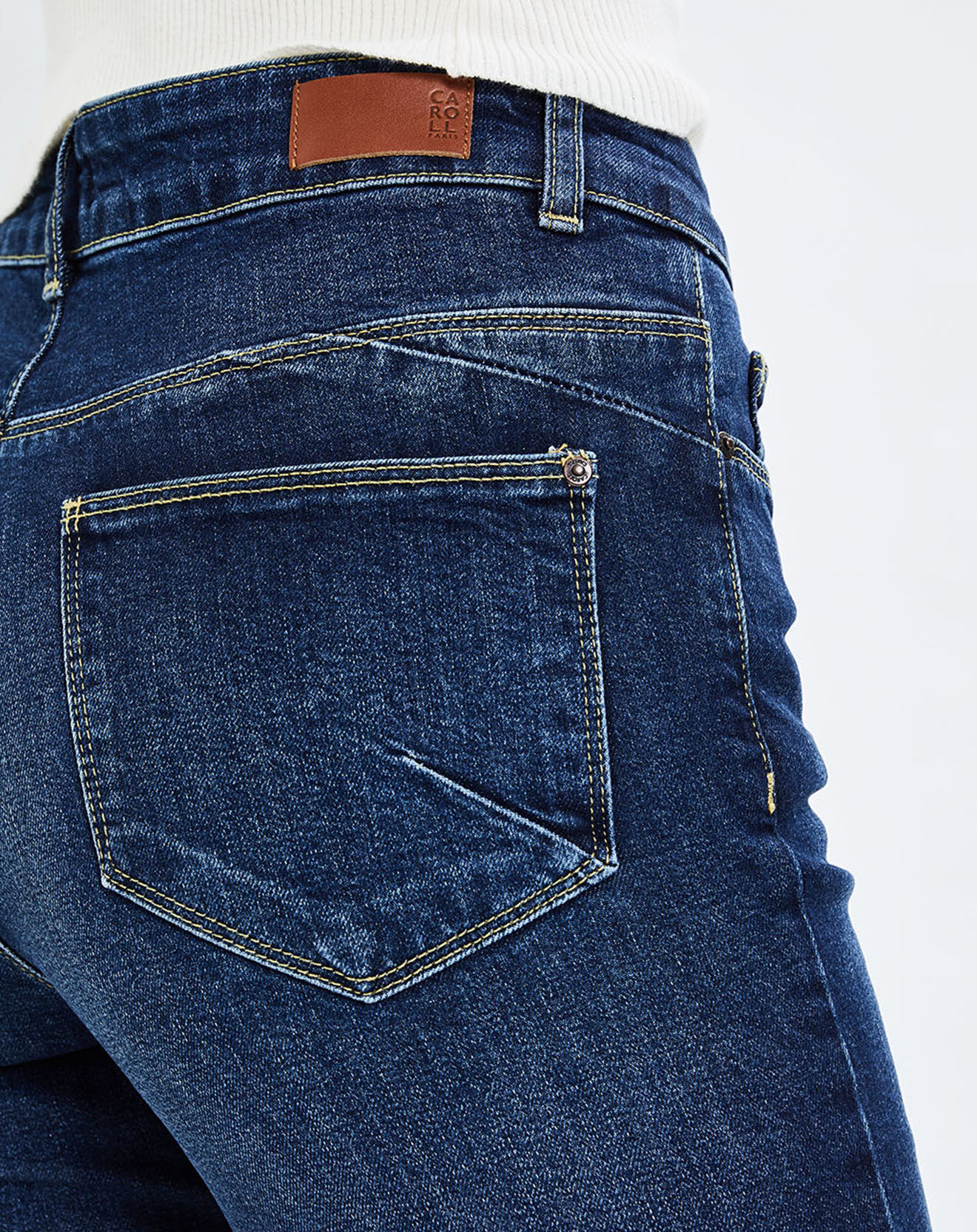 Caroll Jean Skinny Hank bleu moyen