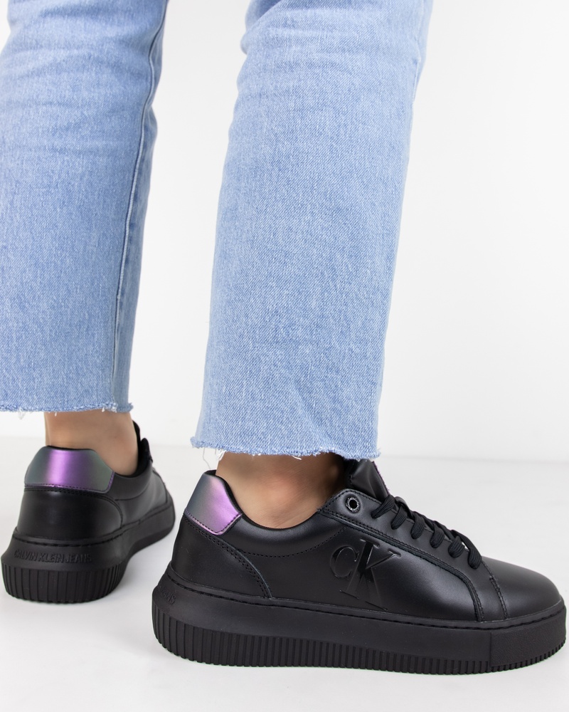 Calvin Klein Chunky Cupsole Lage sneakers  - zwart