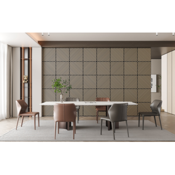 Lattenwand tegel Hongaarse punt licht eiken 55,3x55,3 cm, dikte 22 mm - 2 stuks per pak