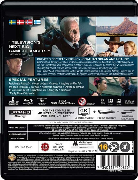 Westworld - Sæson 1 - HBO - Blu-Ray