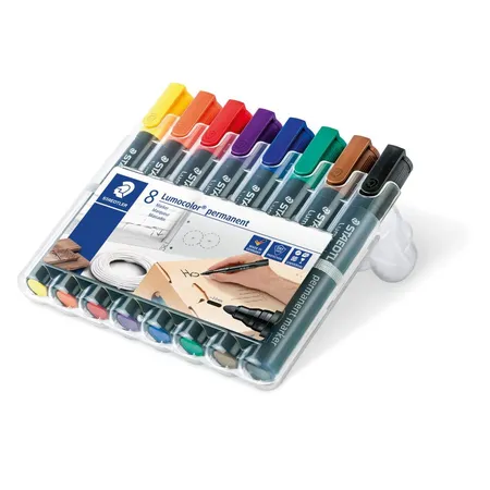 STAEDTLER® Permanentmarker Lumocolor 8 Stück