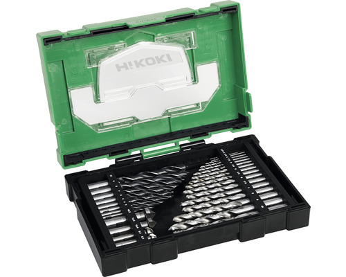 HSS Boor- & Verzinkboorset HiKOKI Metaalboorbits Houtboorbits 29-delig