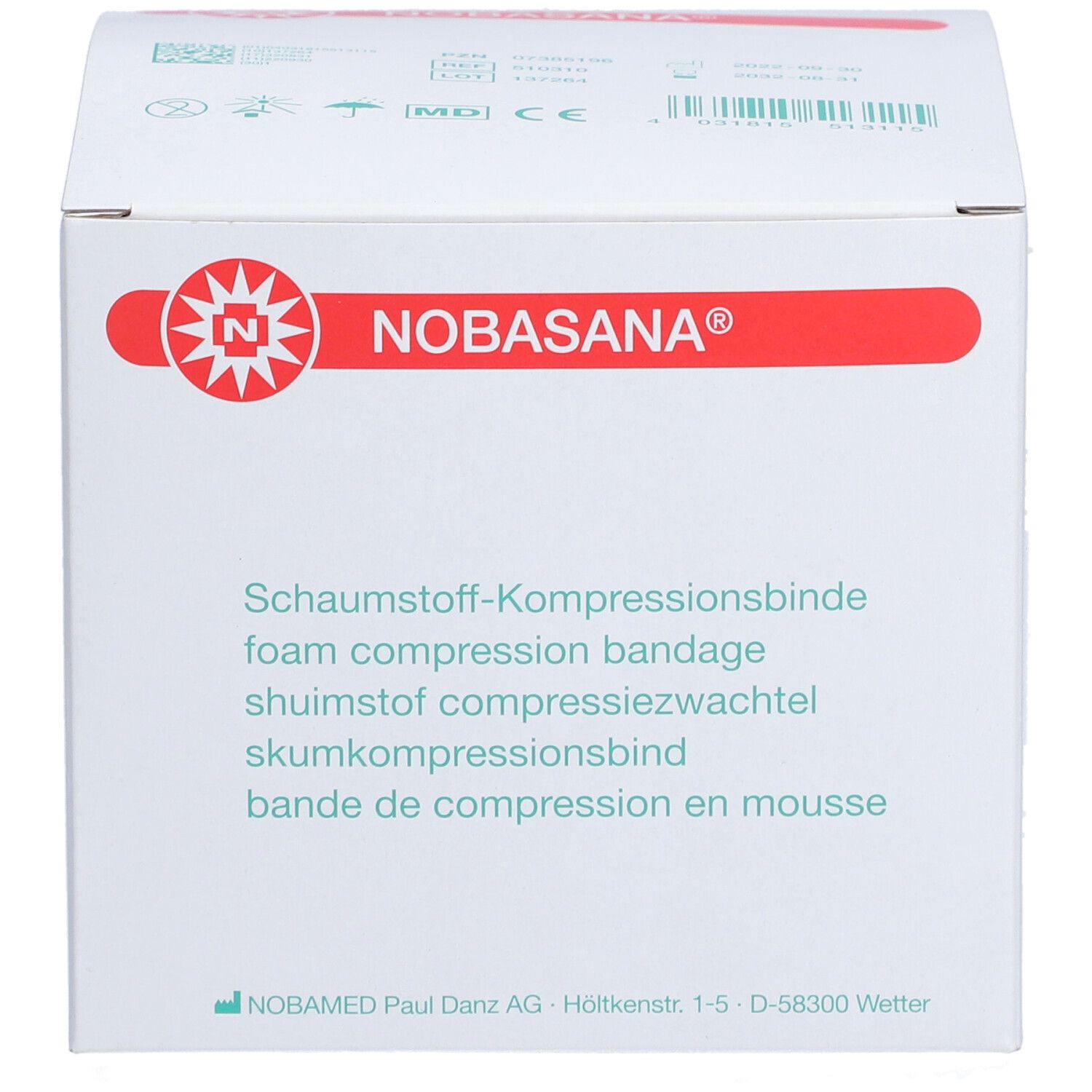 Nobasana® Schaumstoffbinde 10 cm x 2,5 m