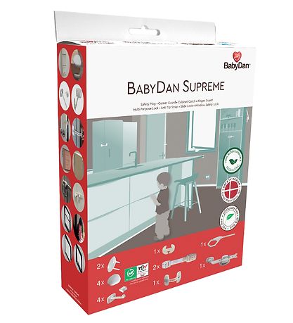BabyDan B?rnesikring - Supreme - 16 dele - Hvid