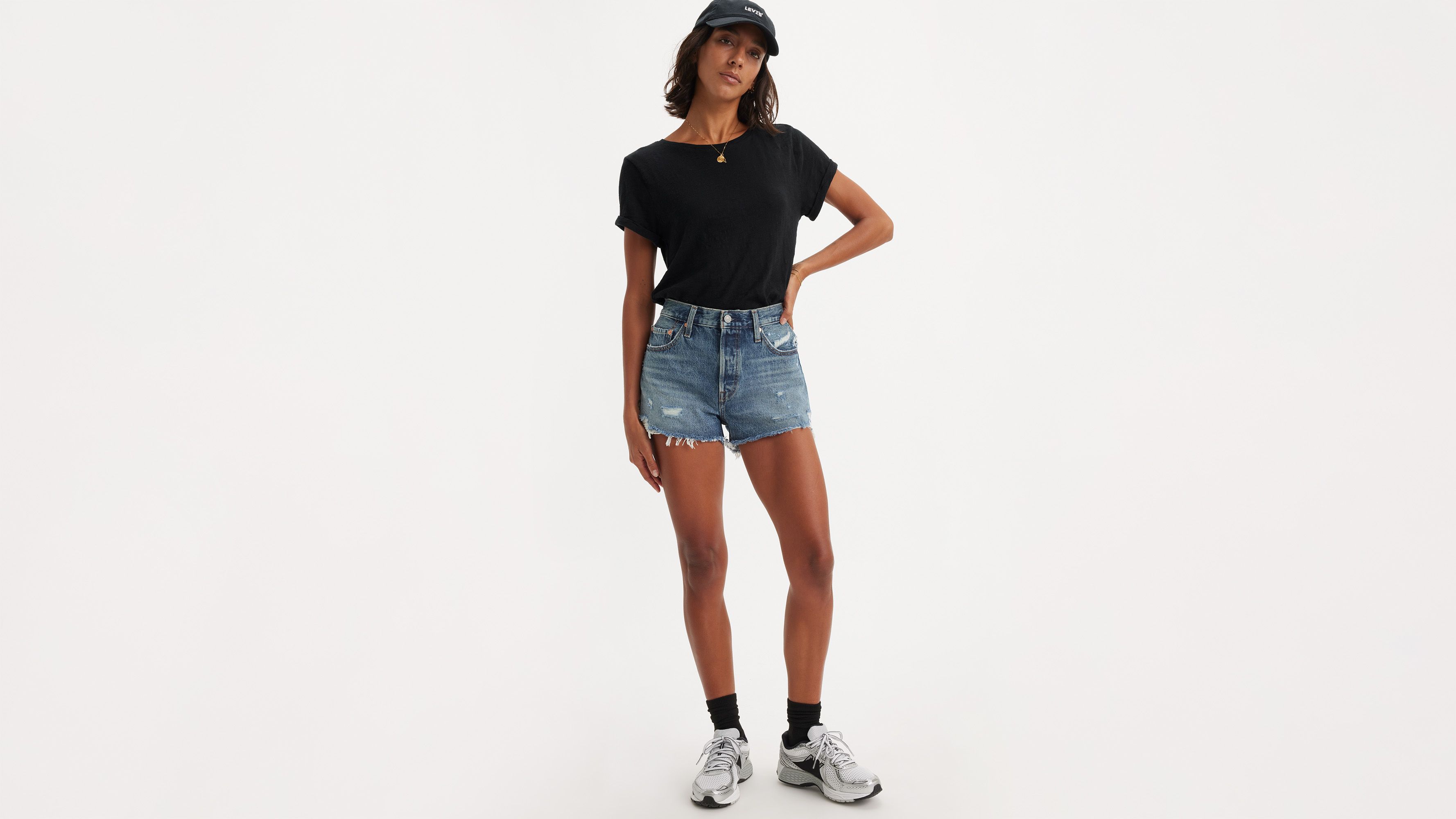Short jean 501® Original taille haute - The Future Is Now - Bleu