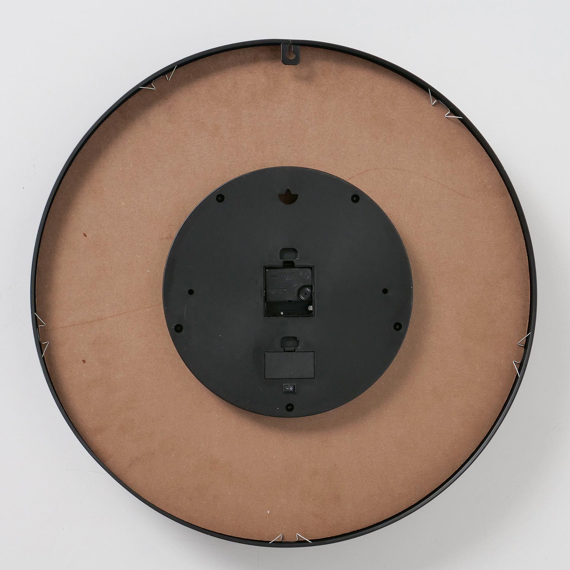 Wanduhr - schwarzbraun - analog - Ø 57 cm