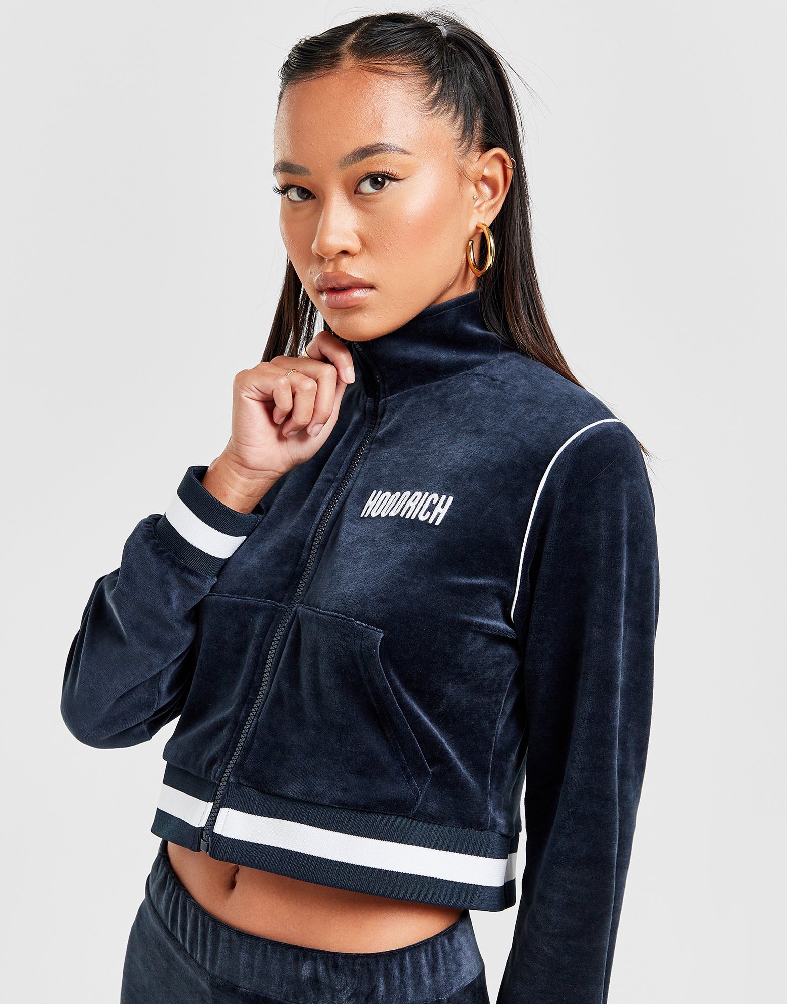 Hoodrich Sweat à Capuche Velours Femme
