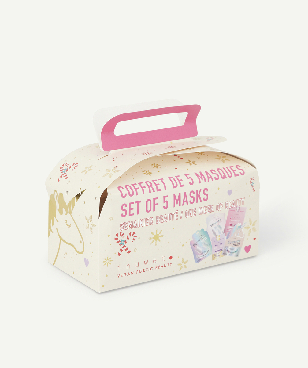 INUWETSEMAINIER BEAUTÉ COFFRET 5 MASQUES VISAGE ET CORPS
