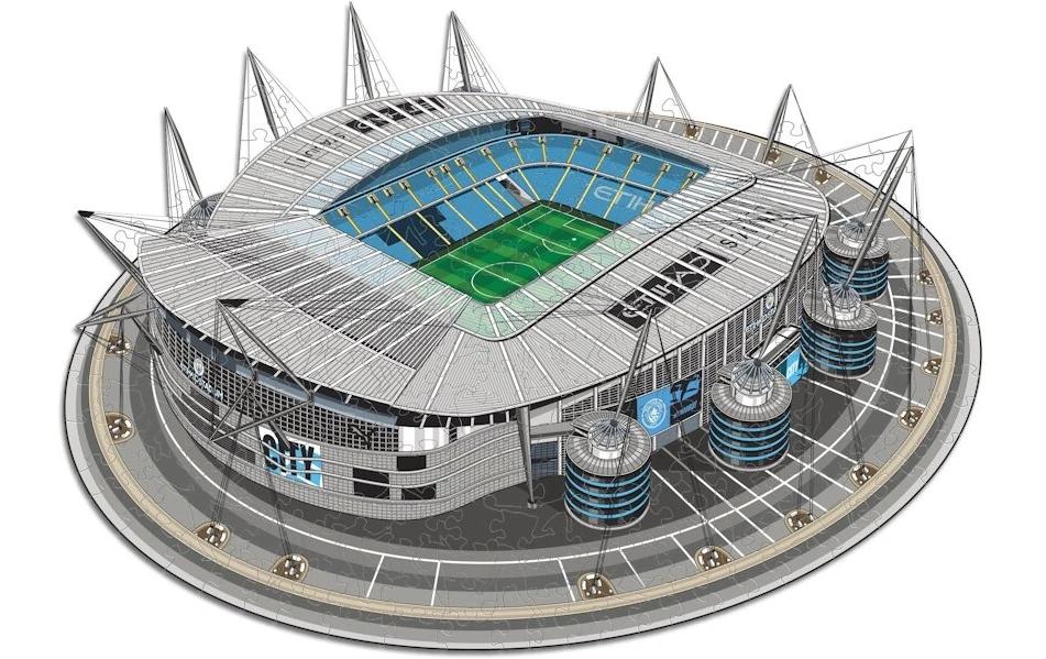 Man City FC – Etihad StadiumOffizielles Holzpuzzle, Grösse M