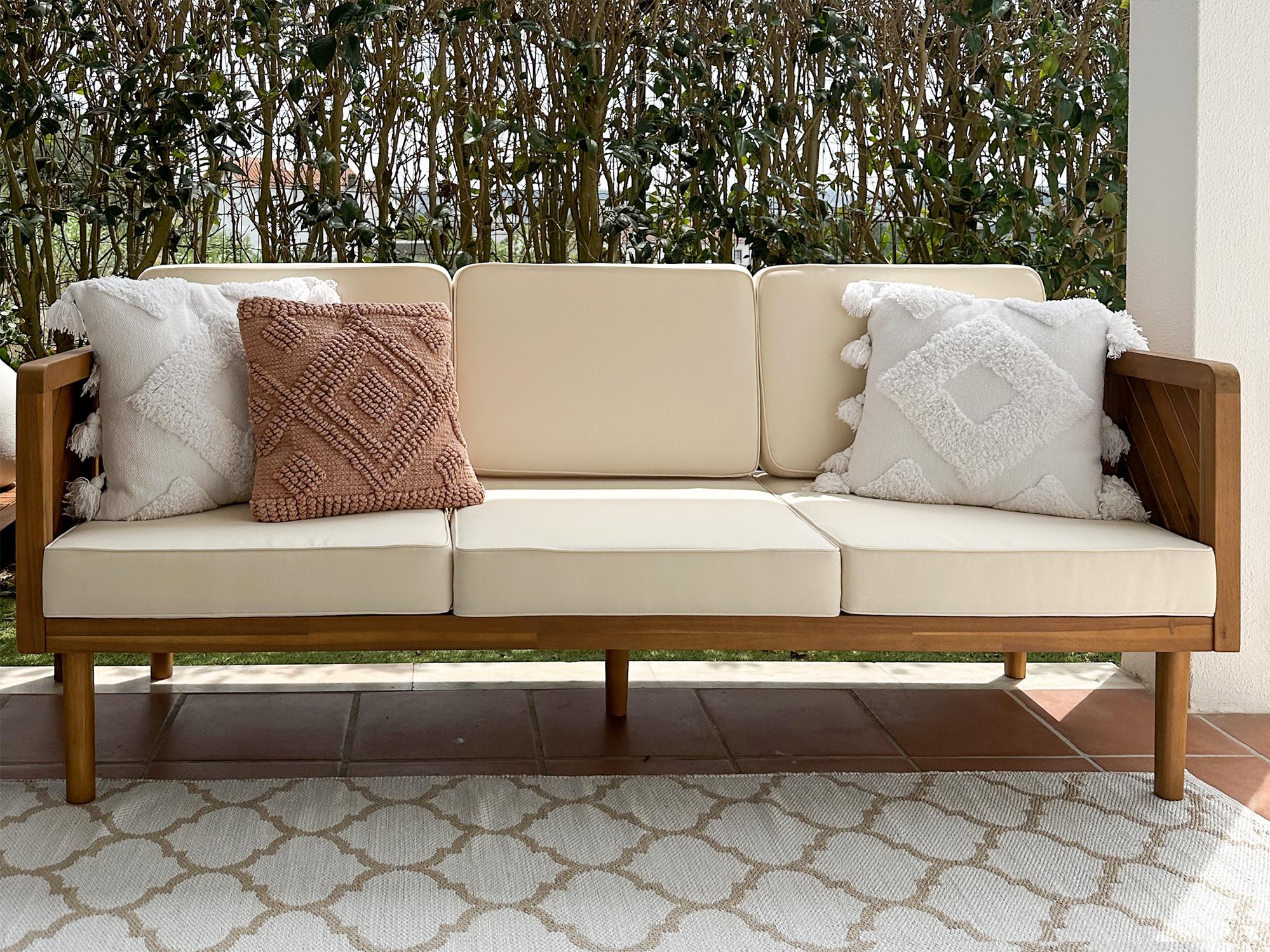 Tuin loungebank 3-zits BARATTI Acaciahout Bruin