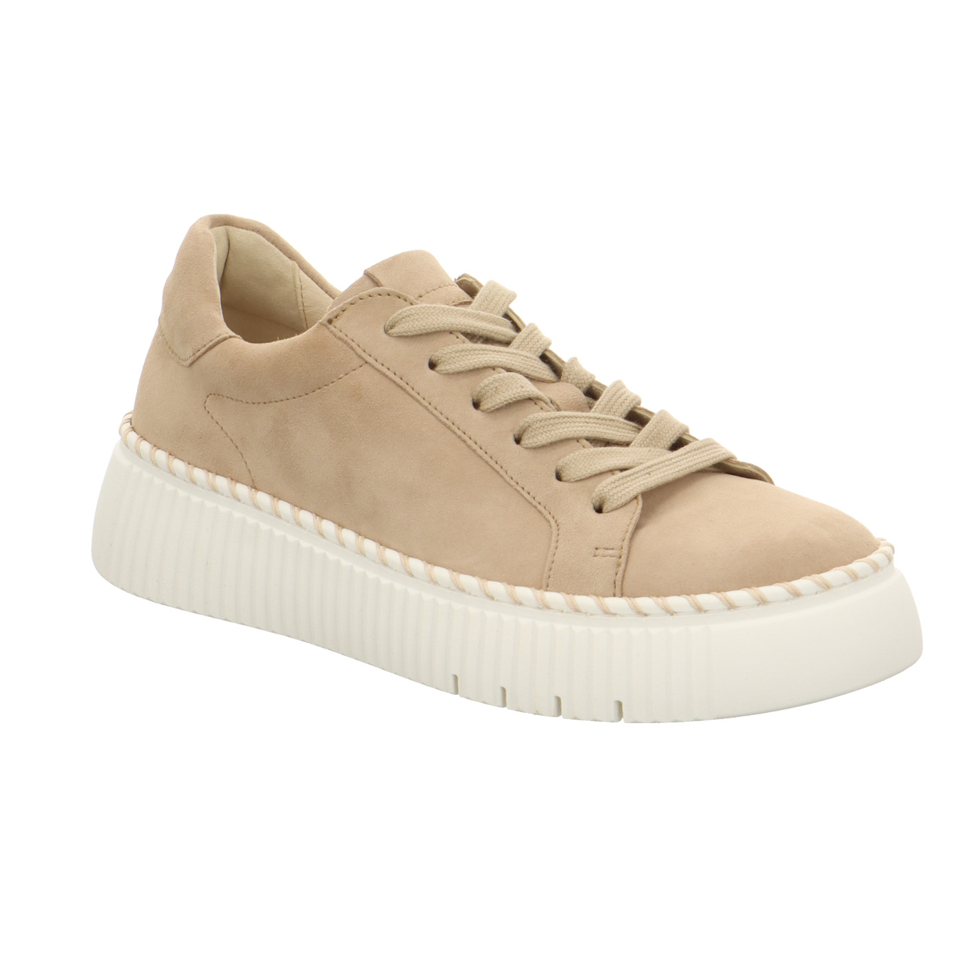 Schnürschuhe beige