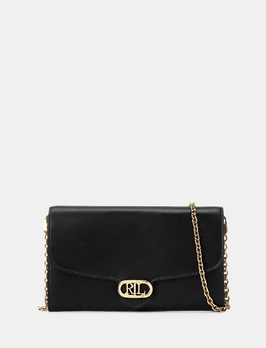 LAUREN RALPH LAUREN<br>Bolsa de ombro em couro