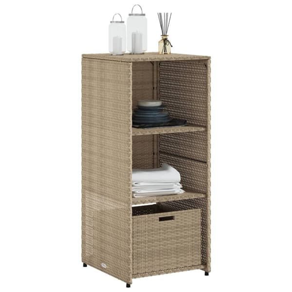 vidaXL Putekasse beige 50x55x115 cm polyrotting