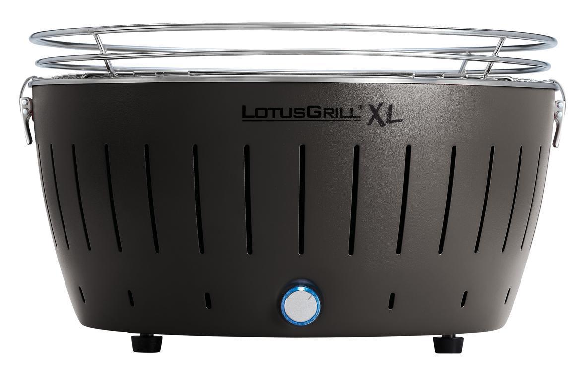 Tischgrill XL, Anthrazitgrau, Ø 40.5 cm<br>Grillieren mit Holzkohle auch auf dem Balkon
