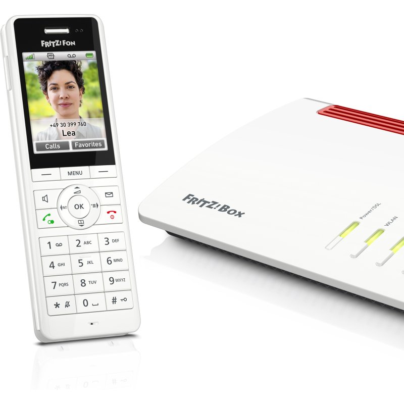 Fon FRITZ! X6 Téléphone DECT Identification de l'appelant Blanc