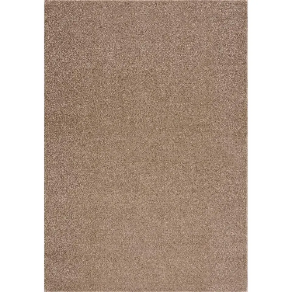 Uni Effen Laagpolig Vloerkleed Modern Beige - 200x290 CM