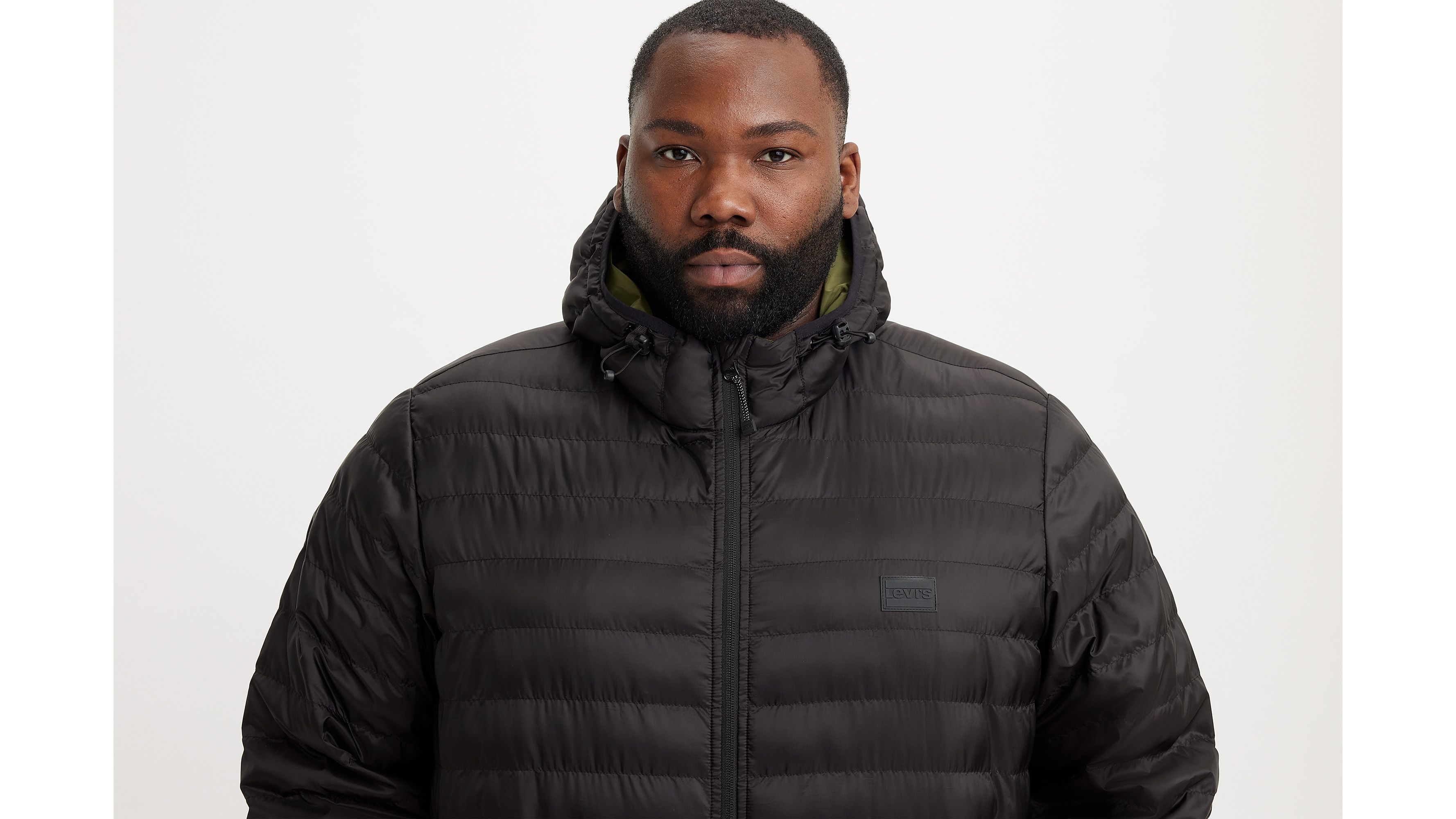 Veste compacte Pierce (grandes tailles) - Jet Black - Noir