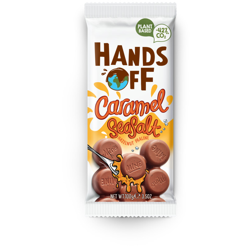 Hands Off Caramel seasalt hazelnut praline